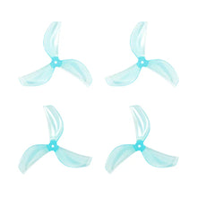 Gemfan 45mm 3-Blade Propellers (1.5mm Shaft 4PCS) - Blue - HeliDirect