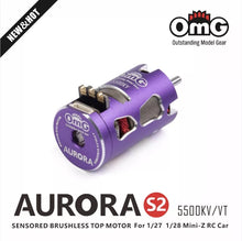 OMG AURORA 5500KV Series Sensored Brushless Top Motor for 1/24 1/27 (Violet)