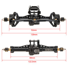 MEUS RACING Aluminum CNC Upgraded Front and Rear Axle Assembly Kit TRX4M Axle for 1/18 TRX4M Upgrade (Black) - HeliDirect