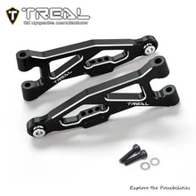 TREAL Aluminum 7075 CNC Machined Front Lower Arms Set Suspension A-Arm Upgrades for Arrma 1/18 GRANITE GROM - BLACK