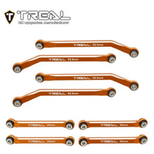 TREAL AX24 High Clearance Links (8P) CNC Machined Aluminum 7075 Compatible with Axial 1/24 AX24 XC-1 (GREEN) - HeliDirect