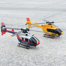 YX EC-135 C187S 100 Size 4CH 6-Axis Gyro Stabilized Optical Sensor Flow Scale RC Helicopter RTF - Police