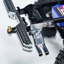 INJORA CNC Aluminum Front Rear Bumper With Dual Exhaust For 1/18 TRX4M High Trail F150 - HeliDirect
