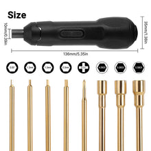 INJORA Mini Cordless Electric Screwdriver Set With 8 Bits For 1/18 1/24 RC Crawlers