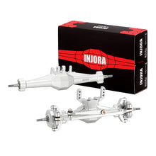 INJORA +4mm Diamond Axles With Lay Down Servo Mount & Links For 1/18 TRX4M - SILVER - HeliDirect