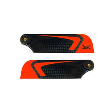 1st Tail Blades CFK 105mm CP (Orange) - HeliDirect
