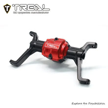 TREAL Aluminum 7075 Front Axle Housing w C Hubs One Piece CNC Machined Upgrades for 1/18 Redcat Ascent 18 - BLACK - HeliDirect