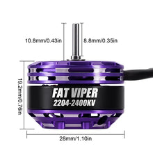 INJORA Fat Viper 2204 Brushless Outrunner 2400 KV Motor & Transmission For 1/18 TRX4M