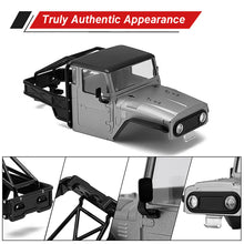 INJORA IR40 Half Truck Hard Plastic Body With Cage For 1/18 TRX4M Defender Bronco - GREY - HeliDirect