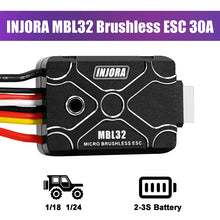 INJORA Micro Brushless MBL32 ESC & 1721 Purple Viper Motor Combo For 1/24 SCX24