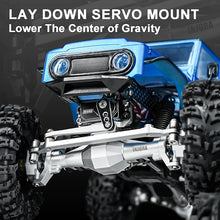 INJORA +4mm Diamond Axles With Lay Down Servo Mount & Links For 1/18 TRX4M - SILVER - HeliDirect
