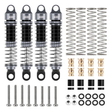 INJORA 53mm Threaded Oil Shocks For 1/18 Redcat Ascent18 - GREY - HeliDirect