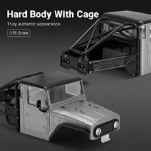 INJORA IR40 Half Truck Hard Plastic Body With Cage For 1/18 TRX4M Defender Bronco - GREY - HeliDirect
