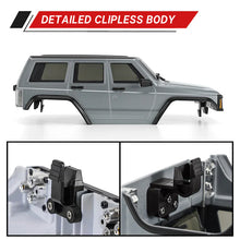 INJORA ABS Cherokee Body With Bumpers For 155mm 1/18 TRX4M Bronco Defender - SILVER GREY