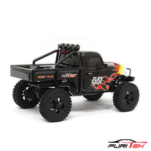 FURITEK FX118 FURY WAGON RTR BRUSHLESS 1/18 RC CRAWLER KIT (BLACK WITH FLAMES) With TORQ TCM-1022 Full CNC Case Metal Gear Coreless Servo