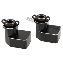 Meus Racing Brass Rear Axle Carriers For Axial 1/18 UTB18 - BLACK - HeliDirect