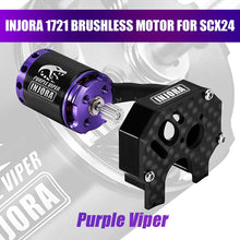 INJORA Micro Brushless MBL32 ESC & 1721 Purple Viper Motor Combo For 1/24 SCX24