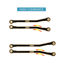 INJORA Black Brass High Clearance Chassis Links for 1/18 Redcat Ascent18