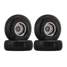 INJORA 1.3" ModuWheel Beadlock Wheels With XHX Pin Tires For 1/18 1/24 RC Crawler