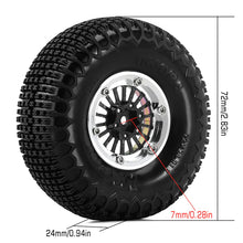 INJORA 1.3" ModuWheel Beadlock Wheels With XHX Pin Tires For 1/18 1/24 RC Crawler