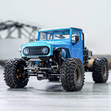 INJORA IR40 Half Truck Hard Plastic Body With Cage For 1/18 TRX4M Defender Bronco - BLUE - HeliDirect