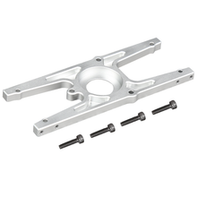 OMP M4 Helicopter Main Plate - Silver - HeliDirect