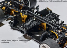 Atomic BZ5 Belt Drive 4WD Chassis Kit (No Electronics) With AGFRC 1.4KG Micro Programmable Coreless Digital RC Servo