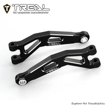 TREAL Aluminum 7075 CNC Machined Front Upper Arms Set Suspension A-Arm Upgrades for Arrma 1/18 GRANITE GROM - BLACK