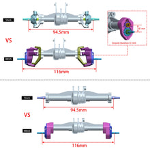 MEUS RACING  Front and Rear Portal axle DIY kit Aluminum Straight axle to Portal axle kit Ground Clearance +8.1MM for 1/18 TRX4M (Aluminum Red) - HeliDirect
