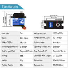 INJORA 7KG 2065 Digital Servo Waterproof High Voltage Sub Micro Shift Servo - HeliDirect