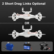 INJORA +4mm Diamond Axles With Lay Down Servo Mount & Links For 1/18 TRX4M - SILVER - HeliDirect