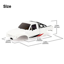 INJORA IR60 Pickup Hard Body with Bed Rack for 1/18 TRX4M Defender Bronco - Pearl White