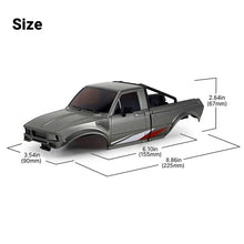 INJORA IR60 Pickup Hard Body with Bed Rack for 1/18 TRX4M Defender Bronco - GREY