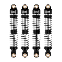 INJORA 59mm Long Threaded Oil Filled Shocks for 1/18 TRX4M (4pcs) - BLACK - HeliDirect