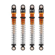 INJORA 51mm Aluminum Long Travel Threaded Double Barrel Shocks for Axial AX24 SCX24 (4pcs) - ORANGE - HeliDirect