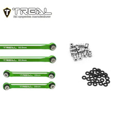 TREAL AX24 High Clearance Links (8P) CNC Machined Aluminum 7075 Compatible with Axial 1/24 AX24 XC-1 (GREEN) - HeliDirect