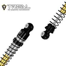 TREAL AX24 Shocks 53mm Aluminum Threaded Shock Adjustable Absorber Oil Damper compatible with 1/24 Axial AX24 XC-1 Upgrades (BLACK) - HeliDirect