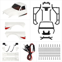 INJORA IR60 Pickup Hard Body with Bed Rack for 1/18 TRX4M Defender Bronco - Pearl White