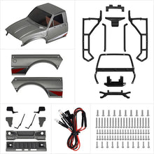 INJORA IR60 Pickup Hard Body with Bed Rack for 1/18 TRX4M Defender Bronco - GREY