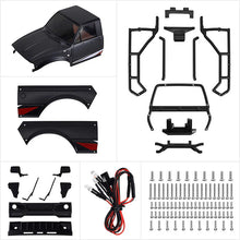 INJORA IR60 Pickup Hard Body with Bed Rack for 1/18 TRX4M Defender Bronco - BLACK