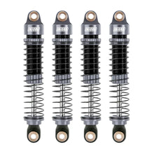 INJORA 59mm Long Threaded Oil Filled Shocks for 1/18 TRX4M (4pcs) - GREY - HeliDirect