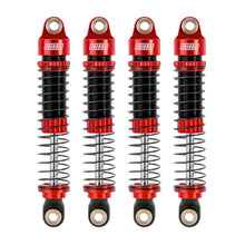 INJORA 59mm Long Threaded Oil Shocks For 1/18 Redcat Ascent18 - RED - HeliDirect