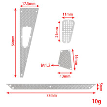 Meus Racing 8Pcs Hood Stainless Steel Skid Plate Pedal Metal Skid Plate Decoration Set For TRX4M Defender - HeliDirect