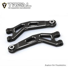 TREAL Aluminum 7075 CNC Machined Front Upper Arms Set Suspension A-Arm Upgrades for Arrma 1/18 GRANITE GROM - BLACK