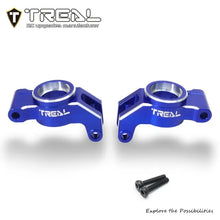 TREAL Aluminum 7075 Rear Hubs Carrier Set CNC Machined Upgrades for Arrma 1/18 GRANITE GROM - BLUE