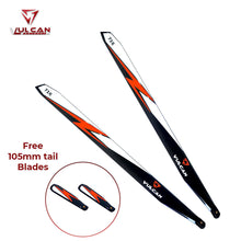 VULCAN ROTORS Precision Main Rotor Blades 716mm (ORANGE)