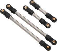 MEUS Racing Stainless Steel High Clearance Chassis Links Steering Links Set 10pcs 132mm Wheelbase for 1/24 Rock Crawler Car SCX24 C10 Bronco Wrangler - HeliDirect