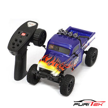 FURITEK FX118 FURY WAGON RTR BRUSHLESS 1/18 RC CRAWLER KIT (BLUE WITH FLAMES) With NSDRC RS100 HIGH TORQUE MICRO SERVO (BLACK)