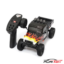 FURITEK FX118 FURY WAGON RTR BRUSHLESS 1/18 RC CRAWLER KIT (BLACK WITH FLAMES) With NSDRC RS100 HIGH TORQUE MICRO SERVO (BLACK)