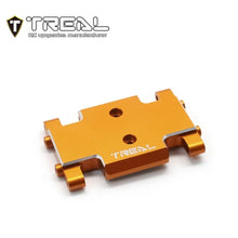 TREAL Aluminum 7075 Center Skid Plate CNC Machined Upgrdes Compatible with 1/24 Axial AX24 (ORANGE) - HeliDirect